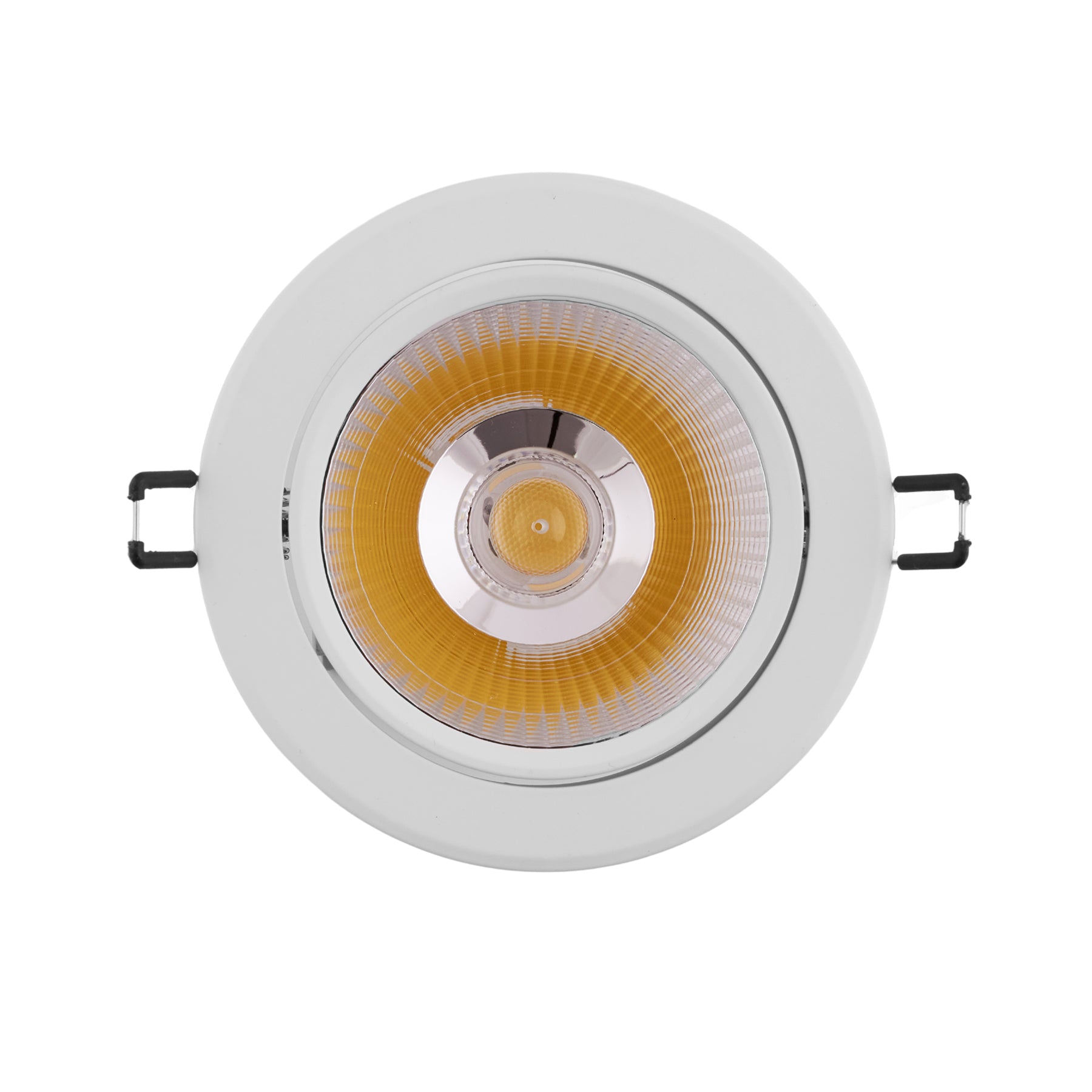 Downlight/Foco COB LED 12W Circular 6400k Empotrable Corte Ø 80 mm Marco Blanco