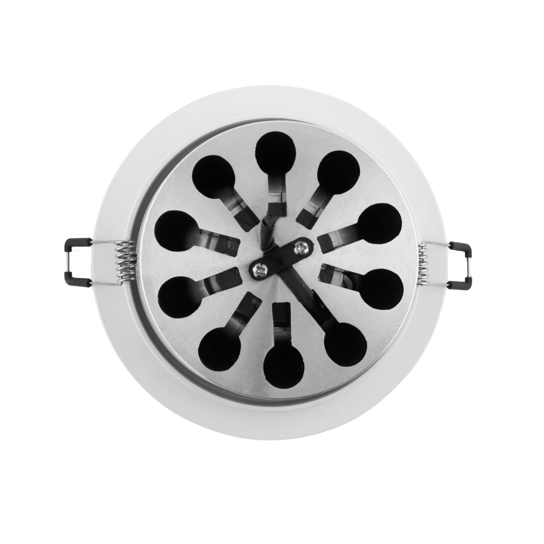 Downlight/Foco COB LED 12W Circular 6400k Empotrable Corte Ø 80 mm Marco Blanco