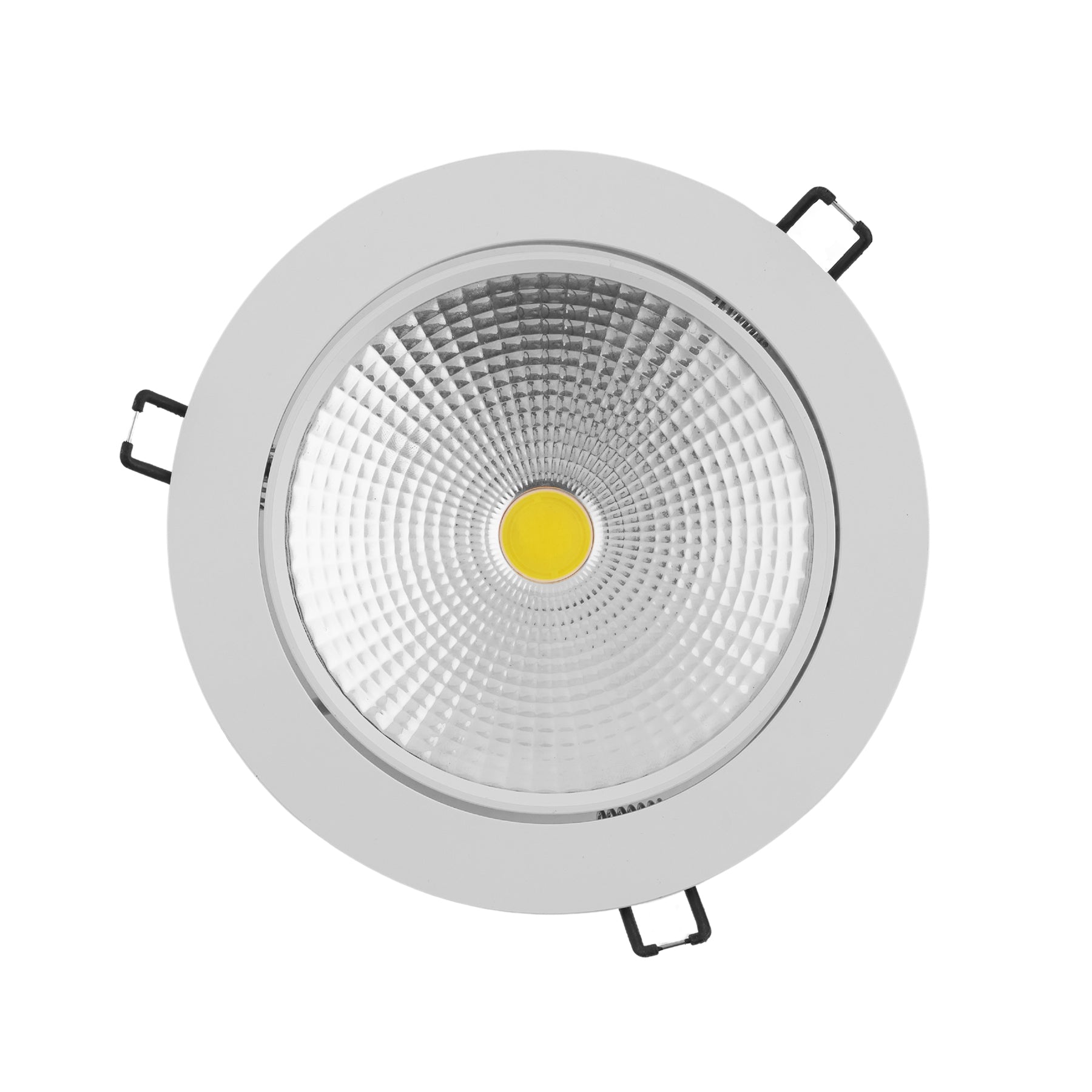 Downlight/Foco COB LED 18W Circular 6400K Empotrable Corte Ø 135 mm Marco Blanco