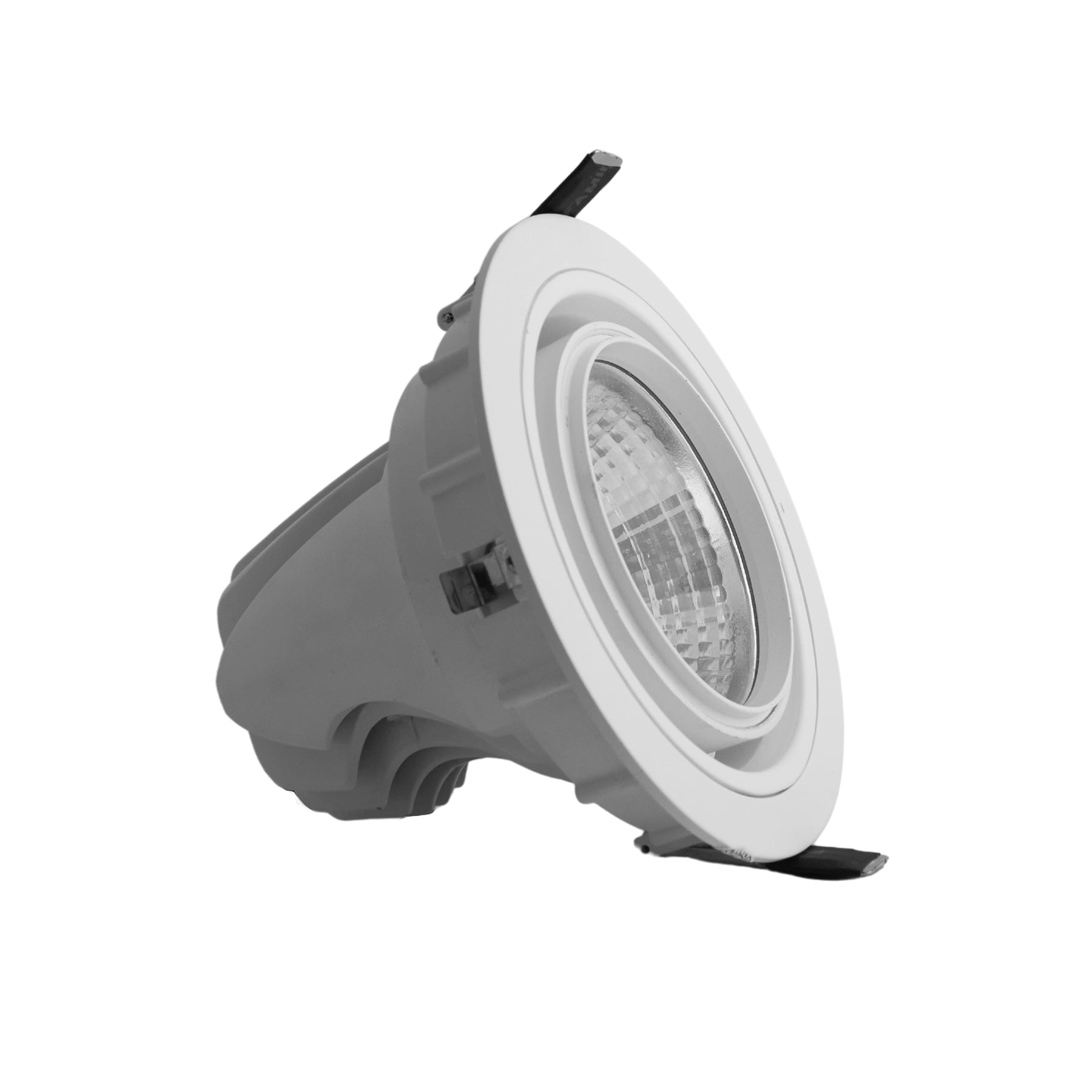 Downlight/Foco COB LED 30W Circular 6400k empotrable corte Ø 120 mm Marco Blanco
