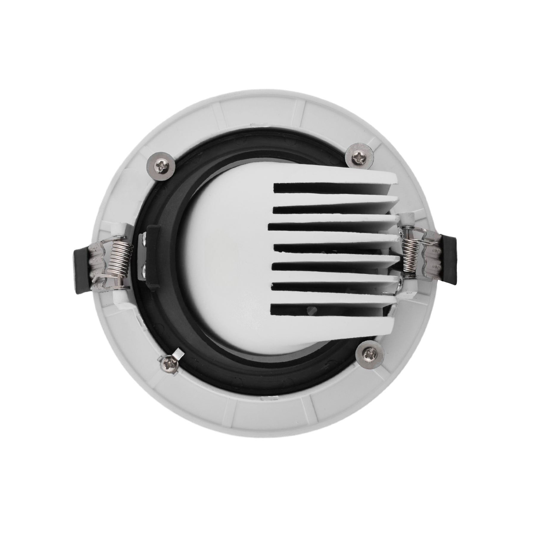 Downlight/Foco COB LED 12W Circular 6400K Empotrable Corte Ø 82 mm Marco Blanco