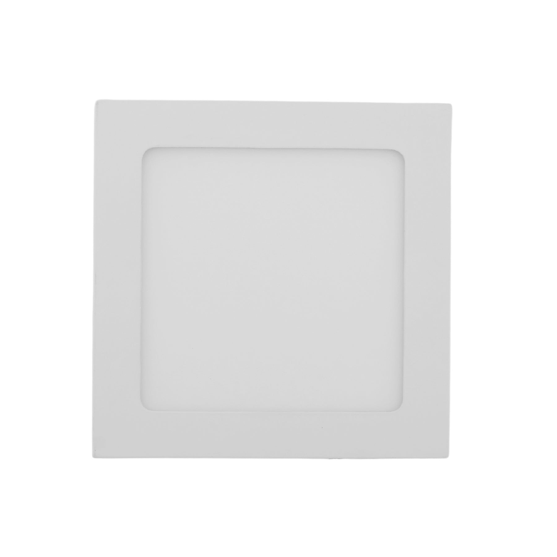 Downlight LED 6W 3000K Cuadrado Slim empotrable corte 105 mm Marco Blanco