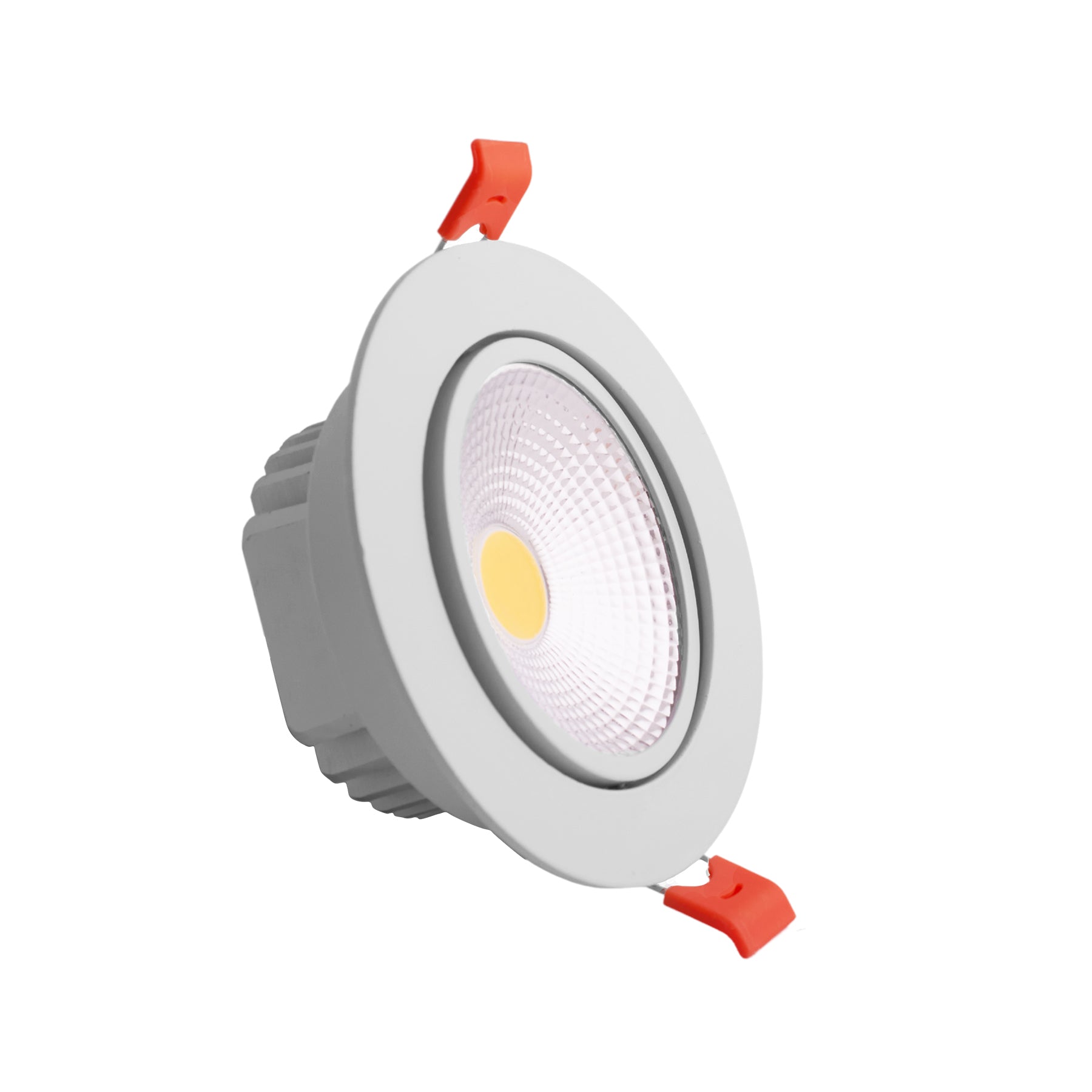 Downlight/Foco COB LED 5W Circular 6000K empotrable corte Ø 90 mm Marco Blanco