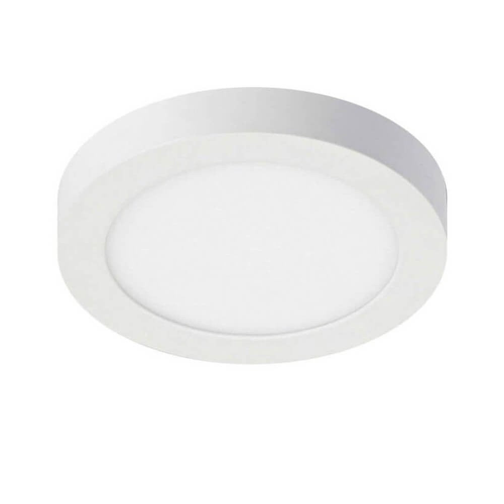 Downlight LED Superficie 20W 5700K Redondo Ø220 mm Marco Blanco