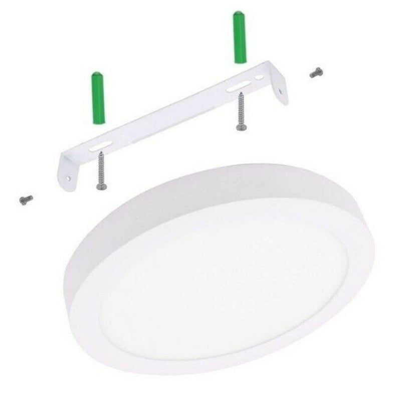 Downlight LED Superficie 20W 5700K Redondo Ø220 mm Marco Blanco