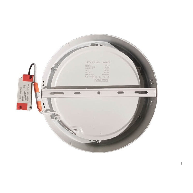 Downlight LED Superficie 20W 5700K Redondo Ø220 mm Marco Blanco