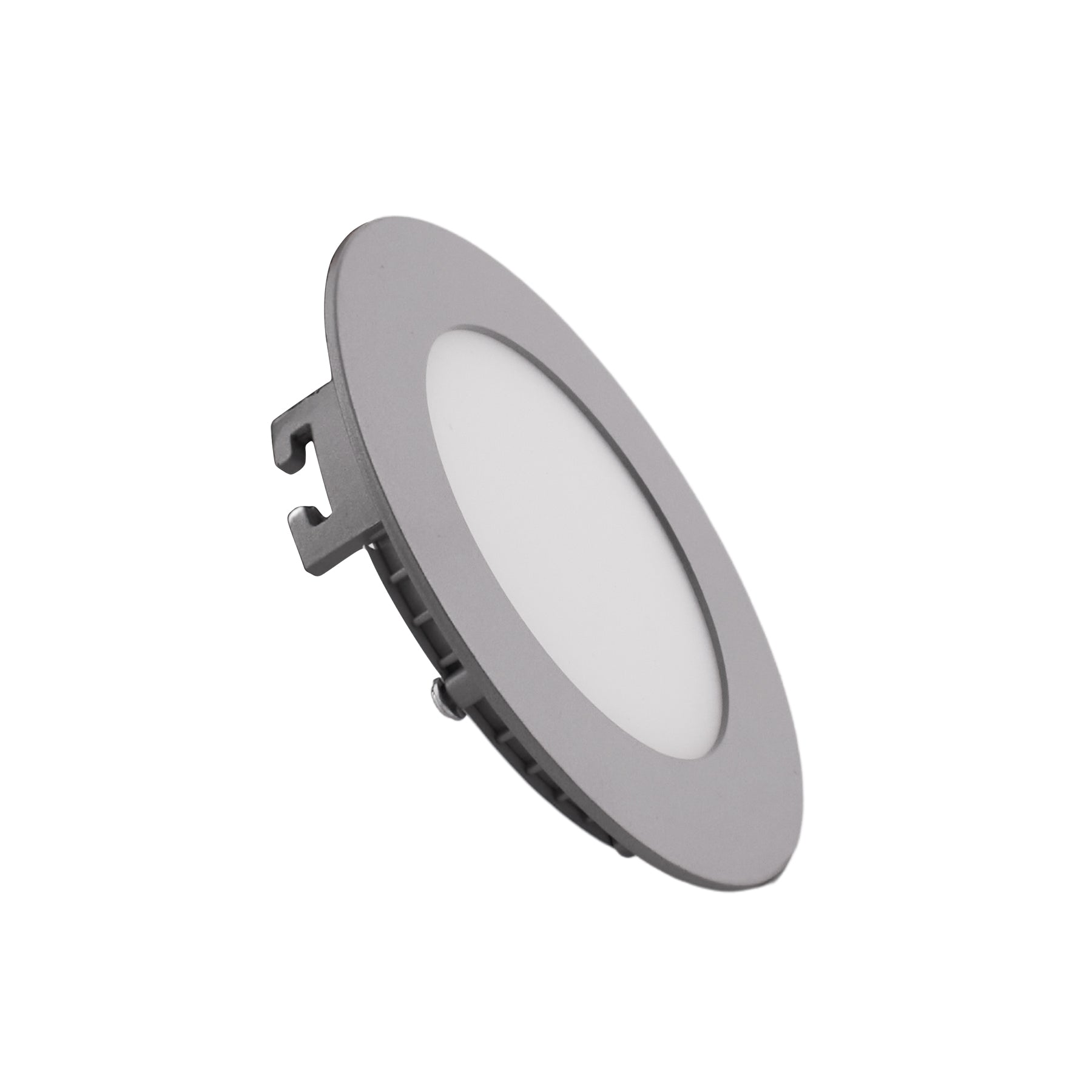 Downlight LED 3W 3000K Circular Slim empotrable corte Ø 65 mm Marco Gris