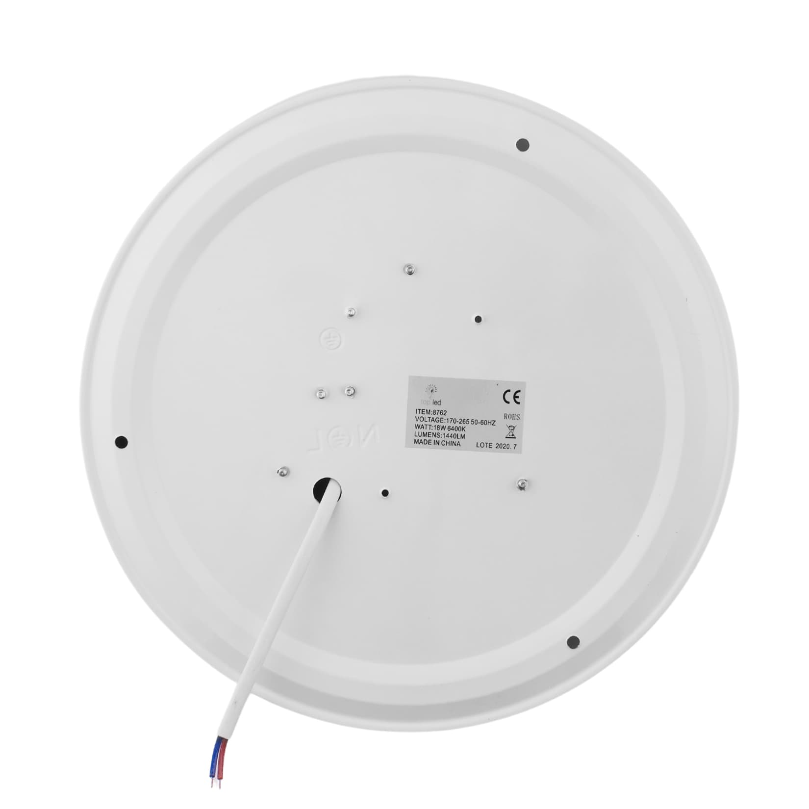 RECAMBIO PLAFON LED 6400K 18W Ø 230MM 1/72